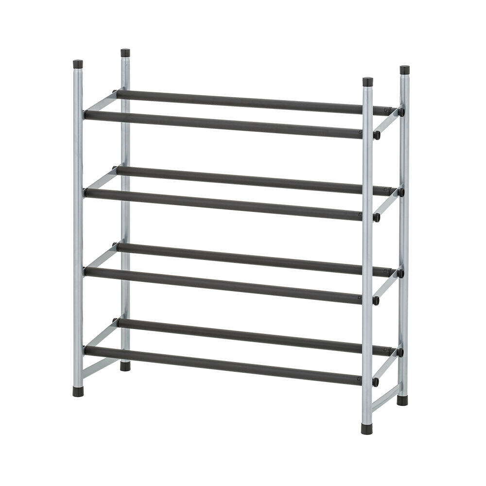 4-stufiges, ausziehbares Schuhregal